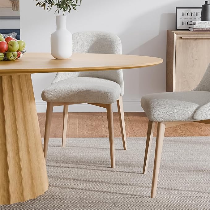 Casaphoria 67" Oval Dining Table, Modern Wood Kitchen Table - Image 4