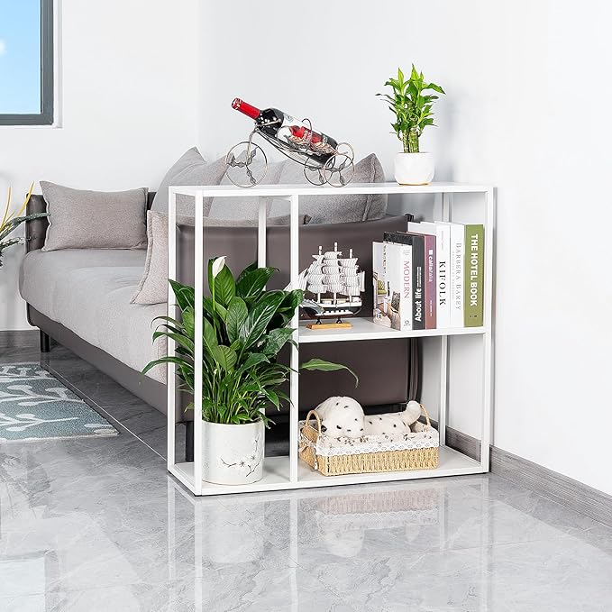 HDANI Console Table, Narrow Entryway Table, 3 Tier Metal Hallway Table - Image 2