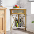 VECELO Cabinet/Table, 3-Tier Display Shelves by VECELO