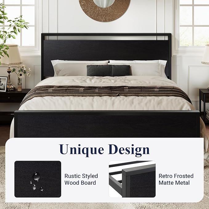 Allewie Full Size Platform Bed Frame - Image 4