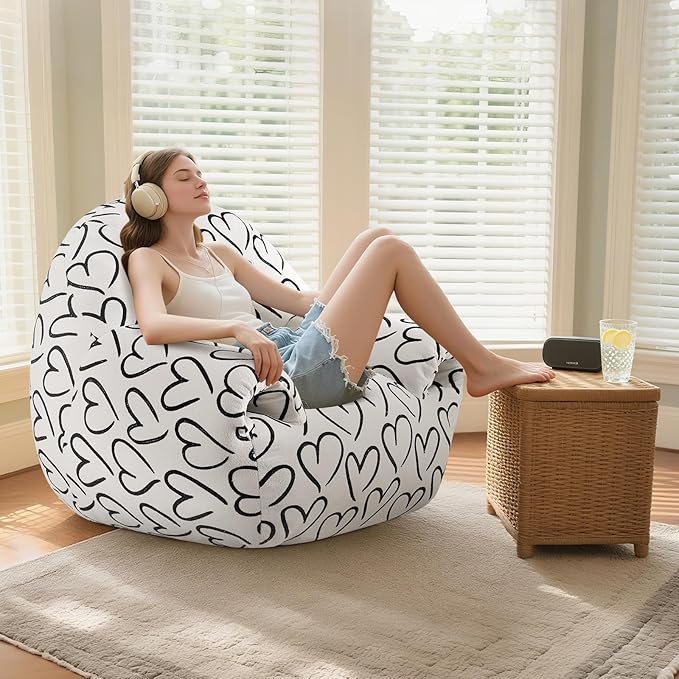 DAICO Bean Bag Chairs for Adults, Comfy Bean Bag Sofa Chair - Image 4