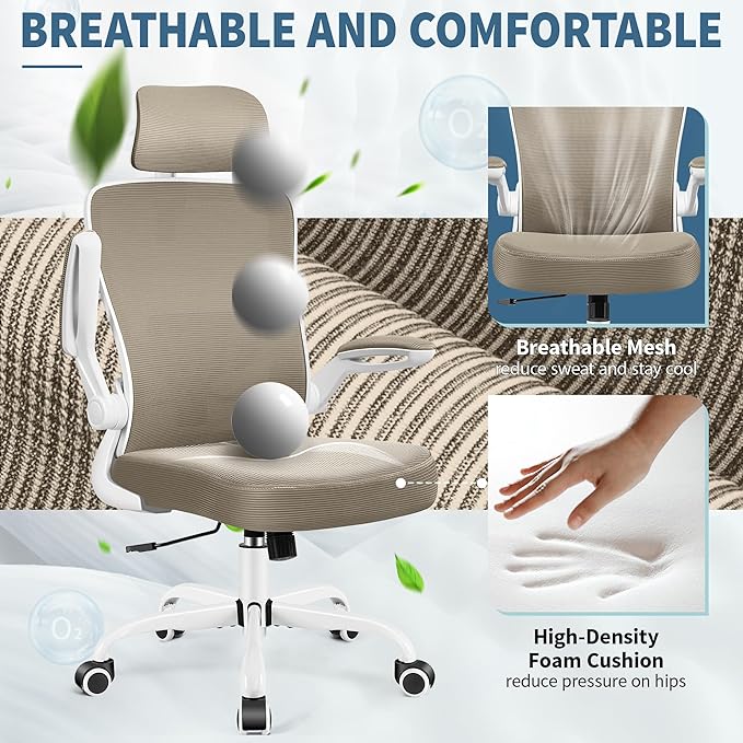 FelixKing Ergonomic Office Chair, Headrest Desk Chair Office Chair - Image 7