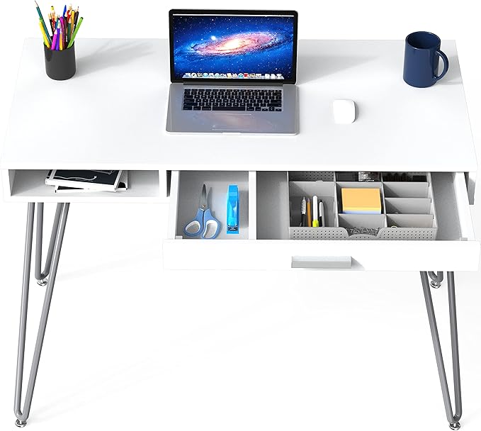SHW Home Office Computer Hairpin Leg Desk - Image 6