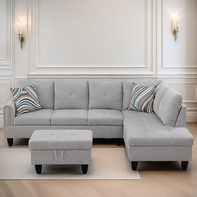 L Shaped Sectional Couches for Living Room, Modern Modular Sectional Sofa - Image 6