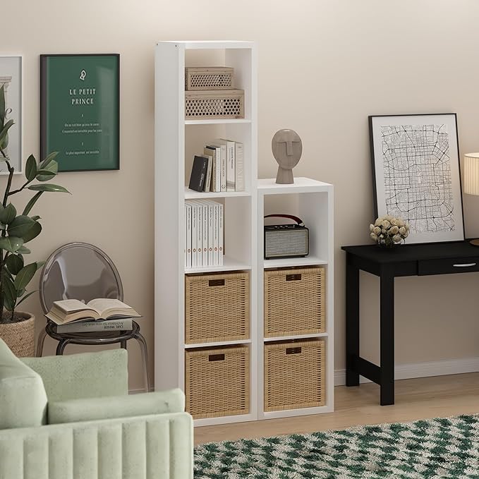 Furinno Cubicle Open Back Decorative Verticle Cube Storage Organizer - Image 2