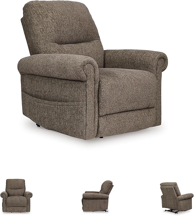 Signature Design by Ashley Aureta Classic Stain Resistant Power Lift Recliner - Image 5