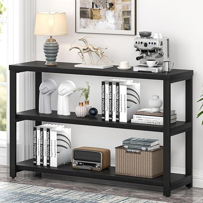 EXCEFUR Industrial Entryway Table, 3 Tier Console Table - Image 4