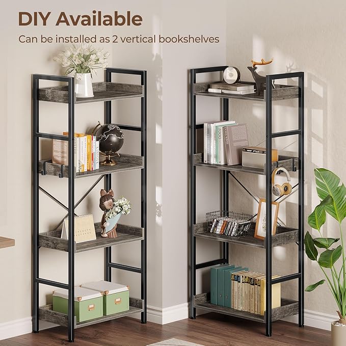 Rolanstar Bookshelf 4 Tiers - Image 5