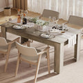 Dining Table for 4-6, Rectangular Dining Room Dinner Table by SLEKVERSA