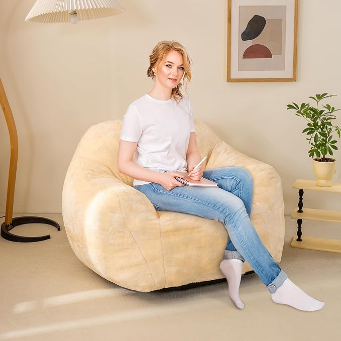 Bean Bag Sofa Chair for Adults, Beanbag Couch for Reading, Soft and Durable - Image 5