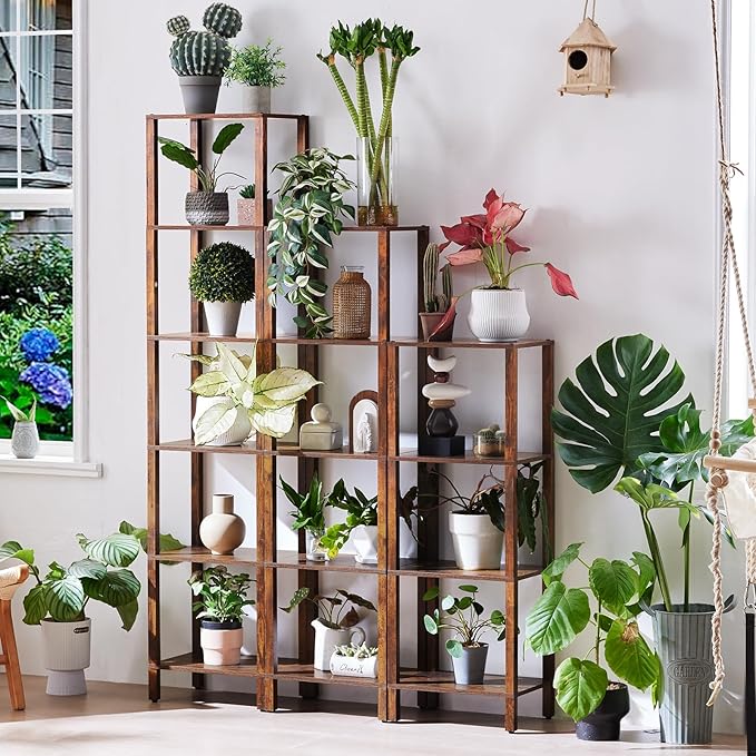 4 Tier Tall Wooden Bookshelf - Image 8