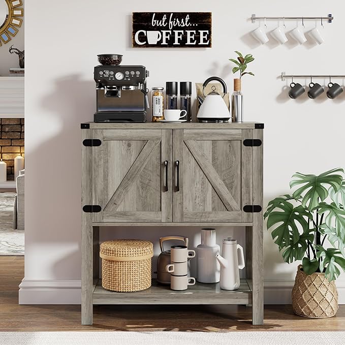 Console Table with 2-Door Cabinet Coffee Bar Cabinet Sofa Table, Entryway Table by Mufico