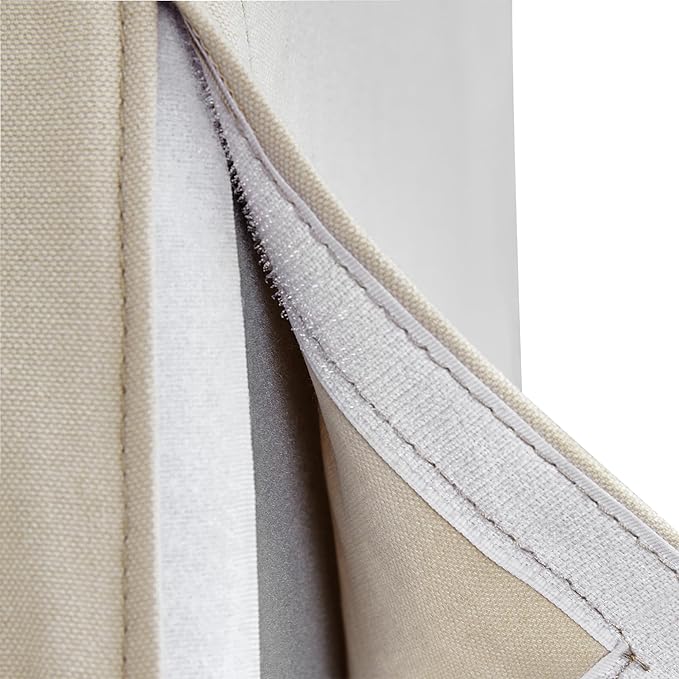 Upholstered Dining Chair Cover Replacement Machine Washable Flax Beige - Image 3