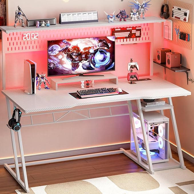 Armocity 53'' White Gaming Desk - Image 2