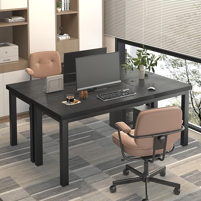 55.1 Inch Small Computer Desk, Home Office Desk, Modern Table - Image 6