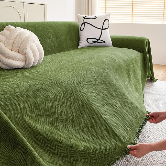 hyha Couch Cover for Dogs, Boho Sofa Covers for 3 Cushion Couch Washable - Image 5