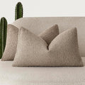 Foindtower Pack of 2 Textured Boucle Throw Pillow Covers Accent Solid by Foindtower