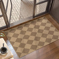 Lahome Checkered Easy Jute Rug, 2x3 Entryway Rug Indoor Outdoor Front Door Mat by Lahome