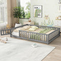 Bellemave Full Floor Bed with Slats and Safety Guardrails, Kids Montessori by Bellemave