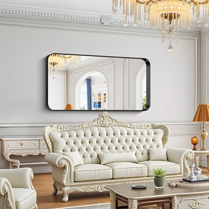 FORBATH 60x30 Inch Large Bathroom Mirror - Image 4