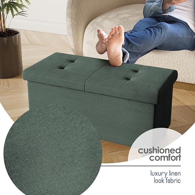 STORAGEBUD Storage Ottoman Bench - Image 7