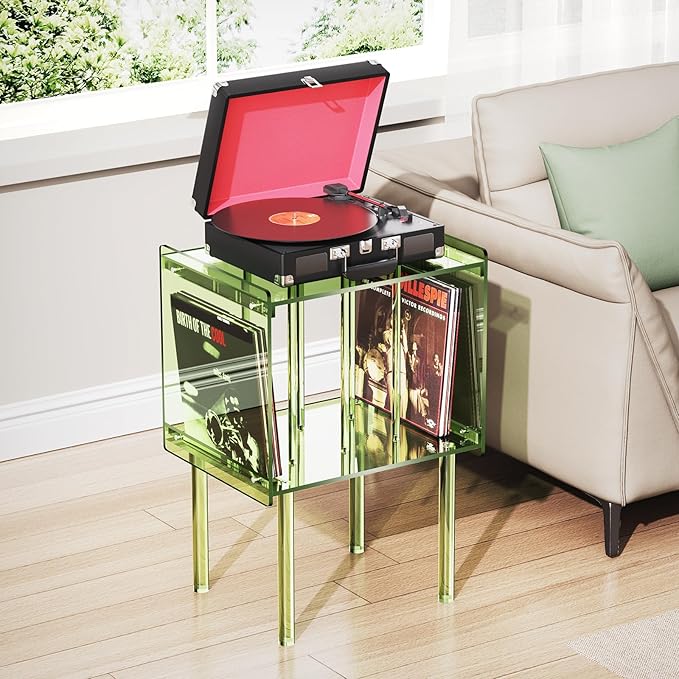 Acrylic Record Player Stand, - Image 7