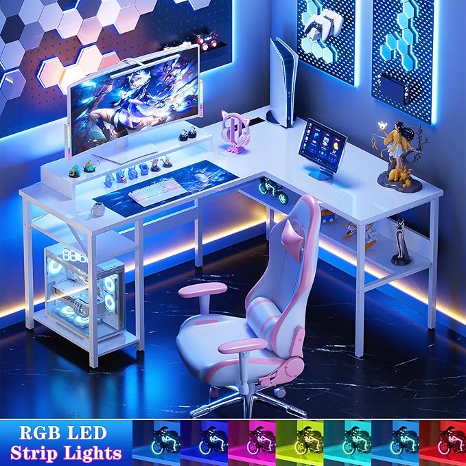 Unikito Reversible L Shaped Computer Desk - Image 7
