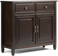 SIMPLIHOME Connaught SOLID WOOD 40 Inch Wide Traditional Entryway Storage by SimpliHome