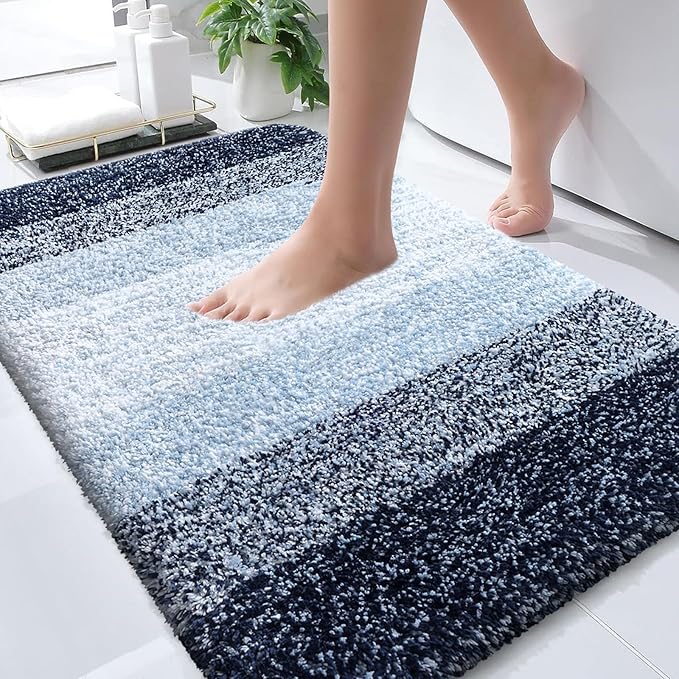 OLANLY Bathroom Rugs Mat 30x20, Extra Soft Absorbent Microfiber Bath Rugs by OLANLY