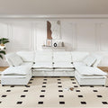Ball & Cast 124.4" Modular Sectional Sofa, Oversized U-Shaped Couch by BallCast