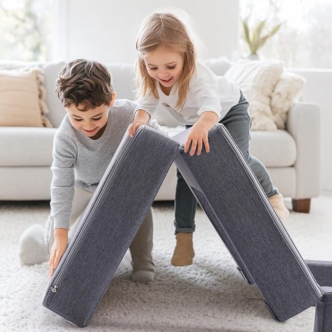 ROBOTIME Modular Play Couch for Kids – Convertible Foam Toddler Sofa for Boys & - Image 2
