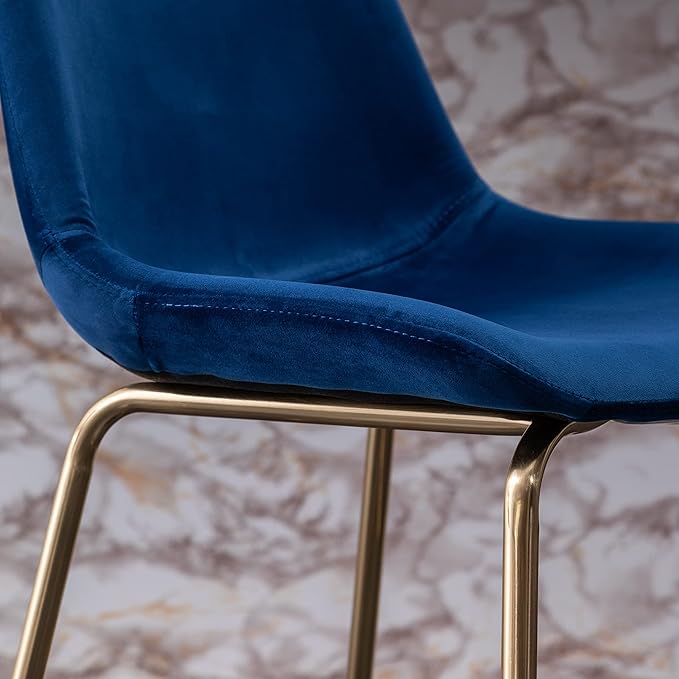 Roundhill Furniture Aufurr Modern Velvet 26.50 Counter Height Stools - Image 5