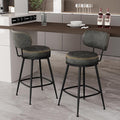 Counter Height Bar Stools, Faux Leather Kitchen Counter Stools by ErdoruLiving