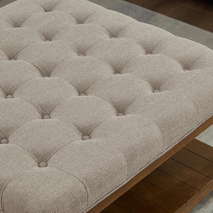 24KF Upholstered Square Coffee Table - Image 5