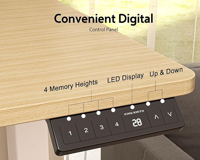 48x24 Inches Height Adjustable Electric Standing Desk - Image 8