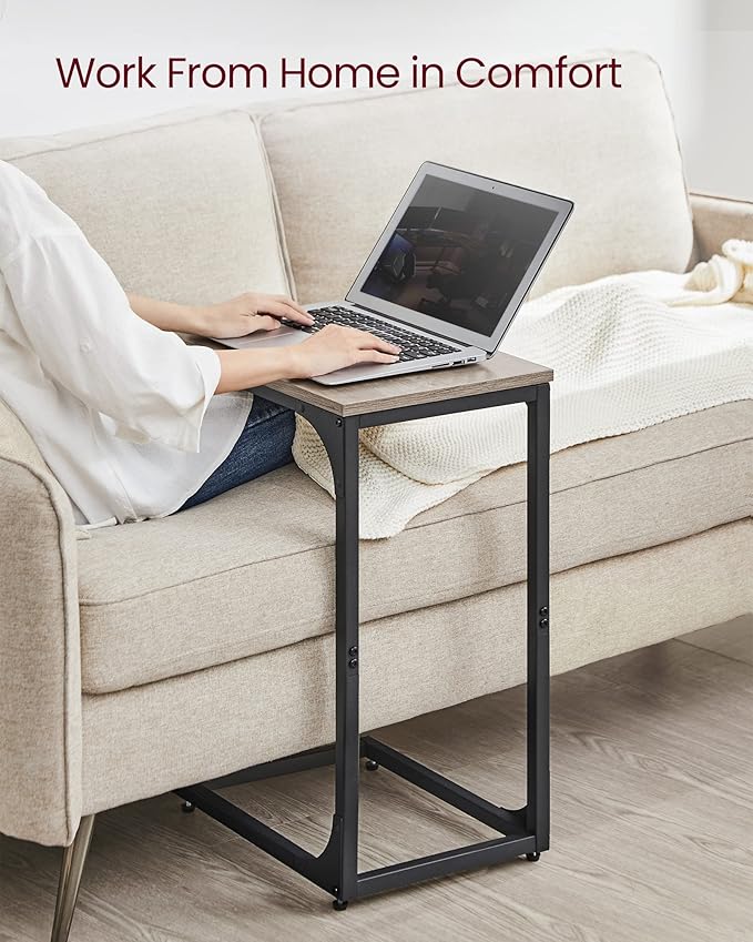 VASAGLE C-Shaped End Table Set of 2, Small Side Table - Image 4