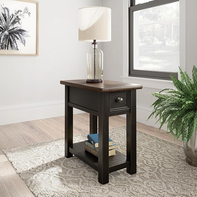 Signature Design by Ashley Tyler Creek Chair Side End Table, Light Brown & - Image 2