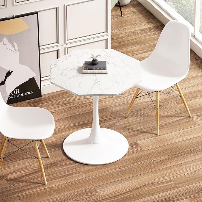 31.5 in Hexagonal Pedestal Dining Table - Image 8