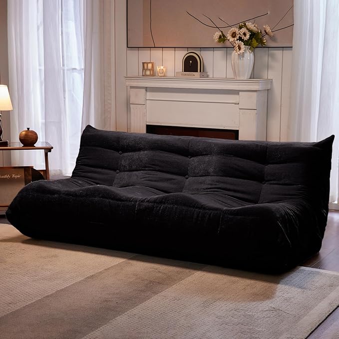 Bean Bag Chair, 3 Seater Fireside Chair Large Bean Bag Sofa - Image 8