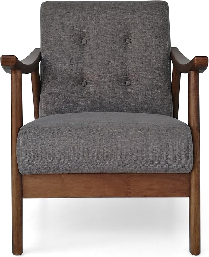 Ball & Cast Accent Chair Wide Armrest Mid-Century Lounge Living Room Chairs - Image 7