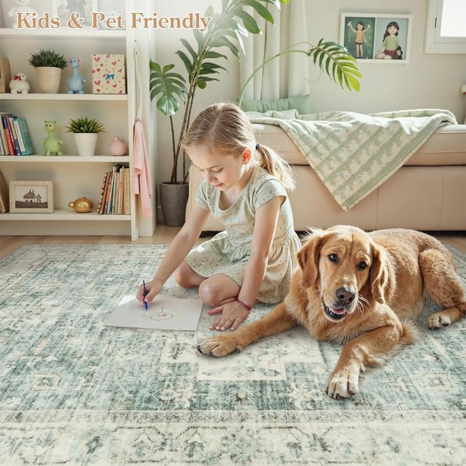 LIVEBOX Bedroom 4x6 Washable Area Rug - Image 6