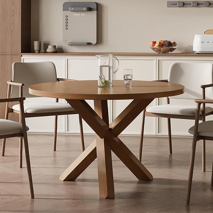 Acanva 47" Small Round Dining Table by acanva