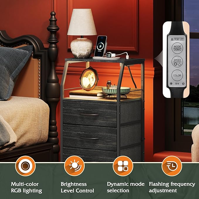 WLIVE Night Stand Set of 2 - Image 4