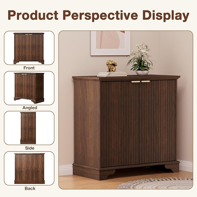 Fluted Buffet Sideboard Cabinet - Image 5
