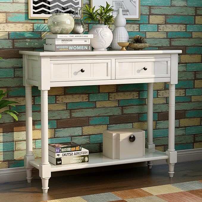 Merax Classic Wood Narrow Console Table - Image 4
