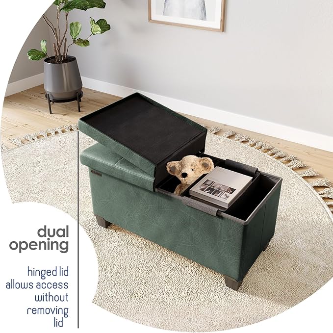 STORAGEBUD Storage Ottoman Bench - Image 9