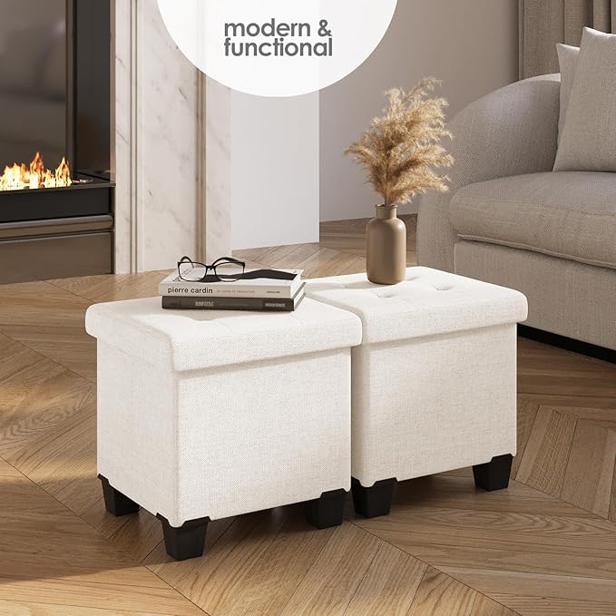 STORAGEBUD Storage Ottoman Cube - Image 2