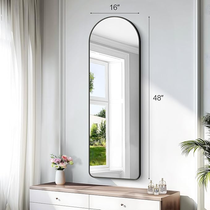 Arched Bathroom Mirror, Wall Mounted Mirror, Living Room, Vertically Hanging - Image 5