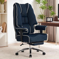 Big and Tall Office Chair 400lbs Wide Seat, Leather High Back Executive Office by EXCEBETOFFICECHAIR