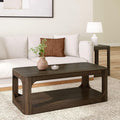 Plank+Beam Forma Coffee Table, Solid Wood 48 Inch Modern Coffee Table by PlankBeam